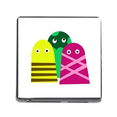 Three Mosters Memory Card Reader (square) by Valentinaart