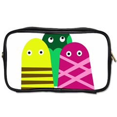 Three Mosters Toiletries Bags by Valentinaart