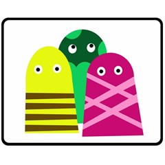 Three Mosters Fleece Blanket (medium) 