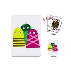 Three Mosters Playing Cards (mini)  by Valentinaart