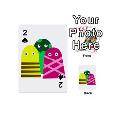 Three Mosters Playing Cards 54 (mini)  by Valentinaart