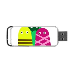 Three Mosters Portable Usb Flash (one Side) by Valentinaart