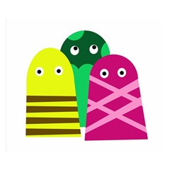 Three Mosters Double Sided Flano Blanket (small) 