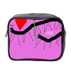 Centipedes Mini Toiletries Bag 2-side by Valentinaart