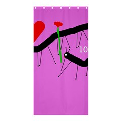 Centipedes Shower Curtain 36  X 72  (stall)  by Valentinaart