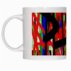 Colorful Abstraction White Mugs by Valentinaart