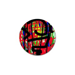 Colorful Abstraction Golf Ball Marker by Valentinaart