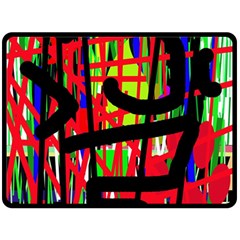 Colorful Abstraction Fleece Blanket (large) 