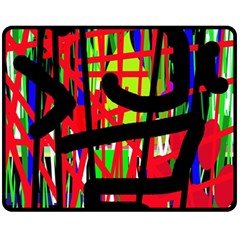 Colorful Abstraction Fleece Blanket (medium) 