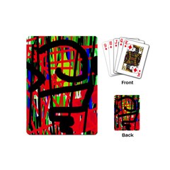 Colorful Abstraction Playing Cards (mini)  by Valentinaart