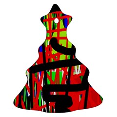 Colorful Abstraction Ornament (christmas Tree) by Valentinaart