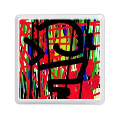 Colorful Abstraction Memory Card Reader (square) 