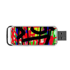 Colorful Abstraction Portable Usb Flash (two Sides)