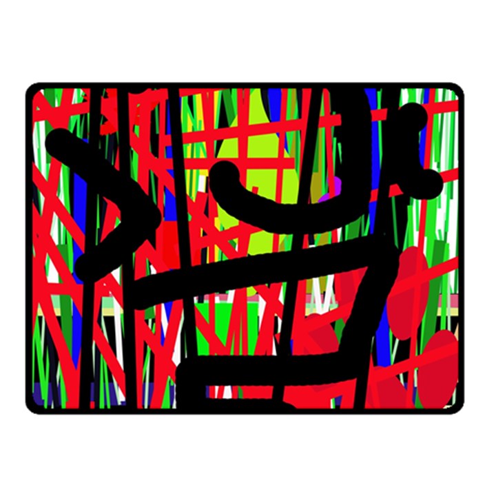 Colorful abstraction Double Sided Fleece Blanket (Small) 