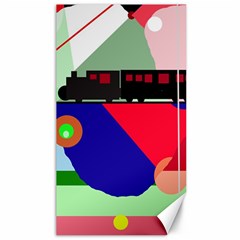 Abstract Train Canvas 40  X 72  