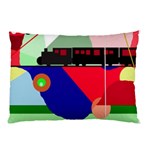 Abstract train Pillow Case 26.62 x18.9  Pillow Case