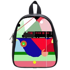 Abstract Train School Bags (small) 