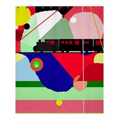 Abstract Train Shower Curtain 60  X 72  (medium)  by Valentinaart