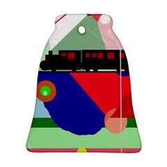 Abstract Train Ornament (bell) 