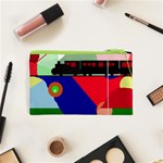 Abstract train Cosmetic Bag (XS) Back