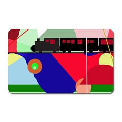 Abstract Train Magnet (rectangular) by Valentinaart