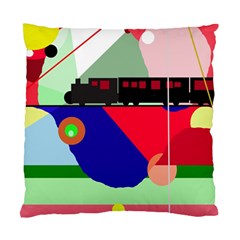 Abstract Train Standard Cushion Case (two Sides) by Valentinaart