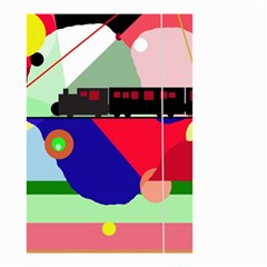 Abstract Train Small Garden Flag (two Sides) by Valentinaart