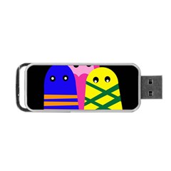 Three Monsters Portable Usb Flash (one Side)