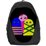 Three monsters Backpack Bag Front