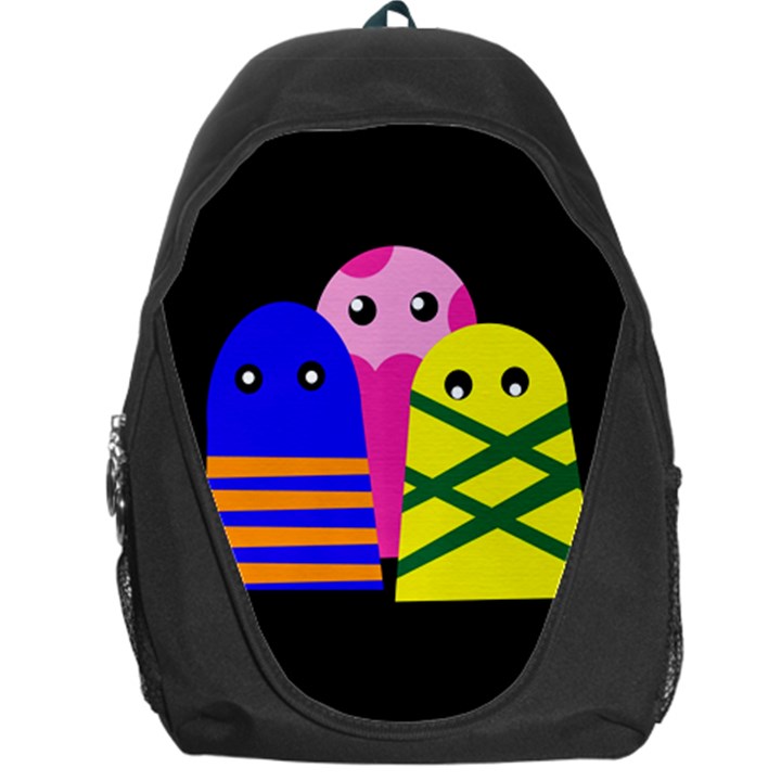 Three monsters Backpack Bag