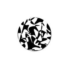 Black And White Elegant Pattern Golf Ball Marker by Valentinaart