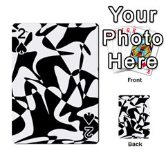 Black And White Elegant Pattern Playing Cards 54 Designs  by Valentinaart