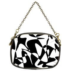 Black And White Elegant Pattern Chain Purses (two Sides)  by Valentinaart