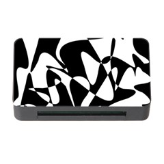 Black And White Elegant Pattern Memory Card Reader With Cf