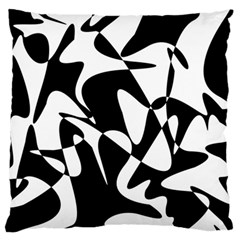 Black And White Elegant Pattern Standard Flano Cushion Case (two Sides)