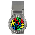 Colorful abstraction Money Clips (CZ)  Front