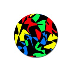 Colorful abstraction Magnet 3  (Round)