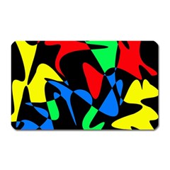 Colorful Abstraction Magnet (rectangular) by Valentinaart