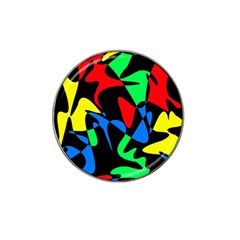 Colorful Abstraction Hat Clip Ball Marker (4 Pack) by Valentinaart