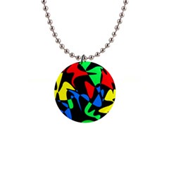 Colorful Abstraction Button Necklaces by Valentinaart