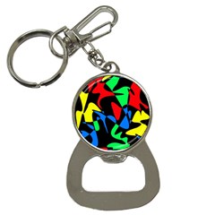 Colorful Abstraction Bottle Opener Key Chains by Valentinaart