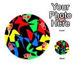 Colorful abstraction Playing Cards 54 (Round)  Front - Heart10