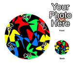 Colorful abstraction Playing Cards 54 (Round)  Front - Club10