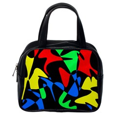 Colorful Abstraction Classic Handbags (one Side) by Valentinaart