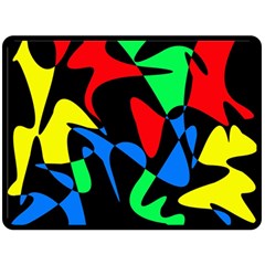 Colorful Abstraction Fleece Blanket (large) 