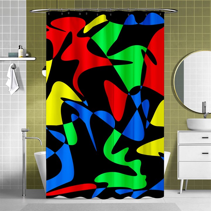 Colorful abstraction Shower Curtain 48  x 72  (Small) 