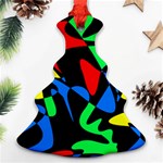 Colorful abstraction Ornament (Christmas Tree) Front