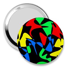 Colorful abstraction 3  Handbag Mirrors