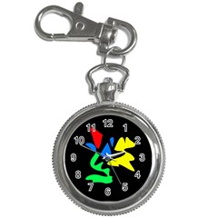 Colorful Abstraction Key Chain Watches by Valentinaart