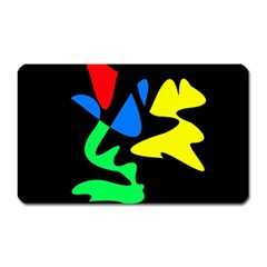 Colorful Abstraction Magnet (rectangular) by Valentinaart